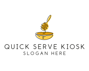 Honey Dipper Bowl Kitchen logo design