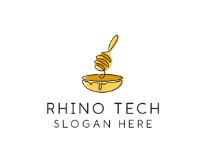 Honey Dipper Bowl Kitchen logo design