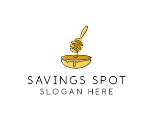 Honey Dipper Bowl Kitchen logo design