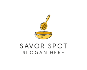 Honey Dipper Bowl Kitchen logo design