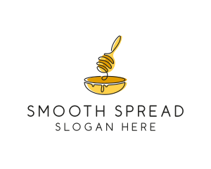 Honey Dipper Bowl Kitchen logo design