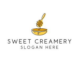 Honey Dipper Bowl Kitchen logo design