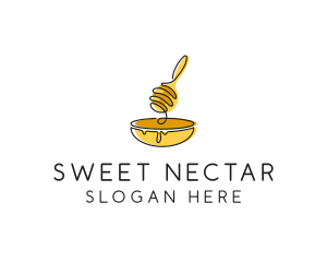 Honey Dipper Bowl Kitchen logo design