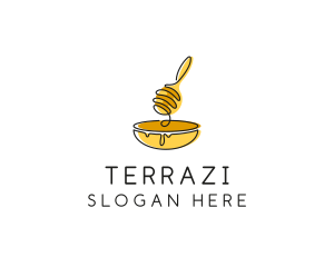 Honey Dipper Bowl Kitchen logo design