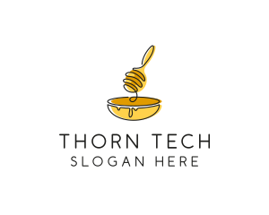 Honey Dipper Bowl Kitchen logo design