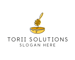 Honey Dipper Bowl Kitchen logo design