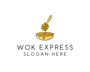 Honey Dipper Bowl Kitchen logo design