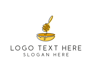 Honey Dipper Bowl Kitchen logo design