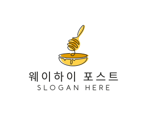 Honey Dipper Bowl Kitchen logo design