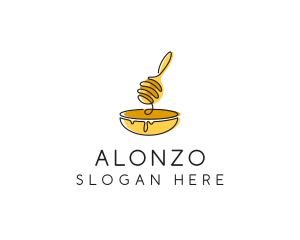 Honey Dipper Bowl Kitchen logo design