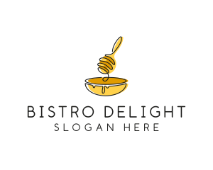 Honey Dipper Bowl Kitchen logo design