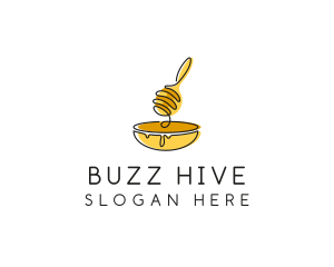 Honey Dipper Bowl Kitchen logo design