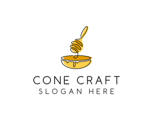 Honey Dipper Bowl Kitchen logo design