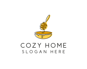 Honey Dipper Bowl Kitchen logo design