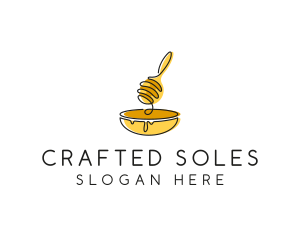 Honey Dipper Bowl Kitchen logo design