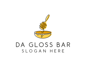 Honey Dipper Bowl Kitchen logo design