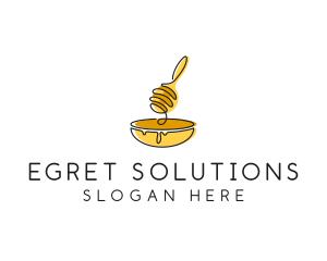 Honey Dipper Bowl Kitchen logo design