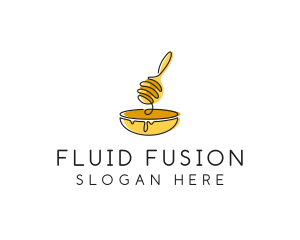 Honey Dipper Bowl Kitchen logo design