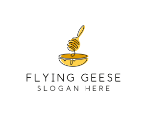 Honey Dipper Bowl Kitchen logo design