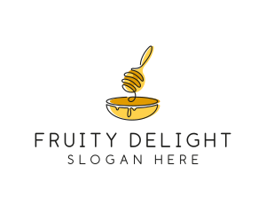 Honey Dipper Bowl Kitchen logo design