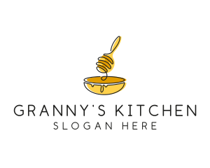 Honey Dipper Bowl Kitchen logo design