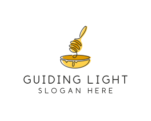 Honey Dipper Bowl Kitchen logo design