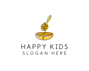 Honey Dipper Bowl Kitchen logo design