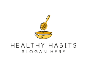 Honey Dipper Bowl Kitchen logo design