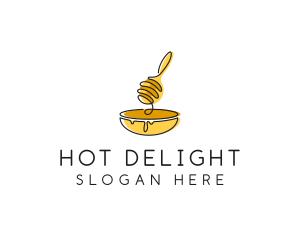 Honey Dipper Bowl Kitchen logo design