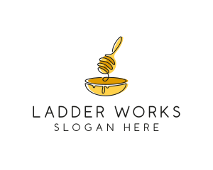 Honey Dipper Bowl Kitchen logo design