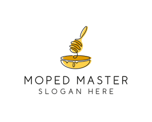 Honey Dipper Bowl Kitchen logo design