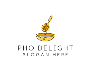 Honey Dipper Bowl Kitchen logo design