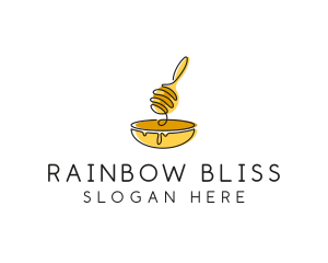 Honey Dipper Bowl Kitchen logo design