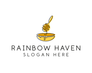 Honey Dipper Bowl Kitchen logo design