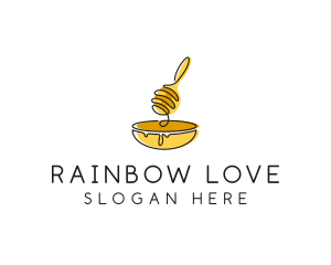 Honey Dipper Bowl Kitchen logo design