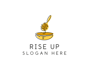 Honey Dipper Bowl Kitchen logo design