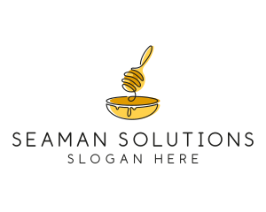 Honey Dipper Bowl Kitchen logo design