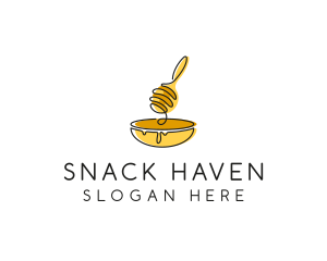 Honey Dipper Bowl Kitchen logo design