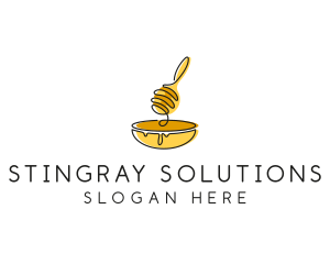 Honey Dipper Bowl Kitchen logo design