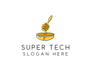 Honey Dipper Bowl Kitchen logo design