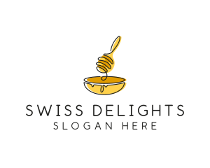 Honey Dipper Bowl Kitchen logo design