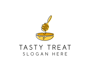 Honey Dipper Bowl Kitchen logo design