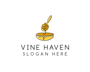 Honey Dipper Bowl Kitchen logo design