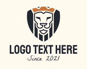 Jungle - Royal Lion Crest logo design
