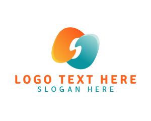 Blazing - Heating & Cooling Letter S logo design