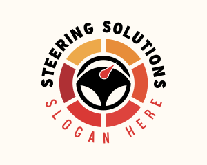 Steering - Steering Wheel Speed Test logo design