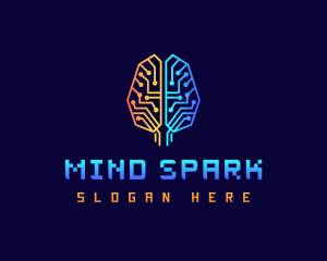 Digital Mind Circuit logo design