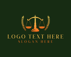 Legal Scale Justice logo design