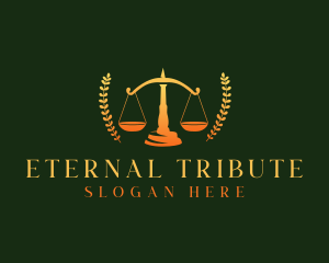 Monument - Legal Scale Justice logo design