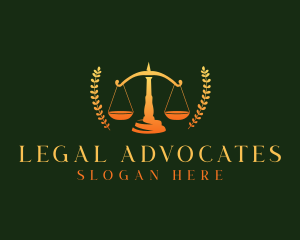 Legal Scale Justice logo design